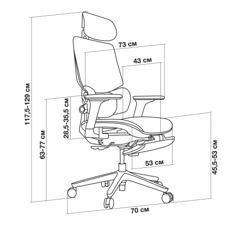 Кресло Cactus CS-CHR-MC01-LGNBK салатовый сиденье черный сетка/ткань с подголов. крестов. пластик подст.для ног