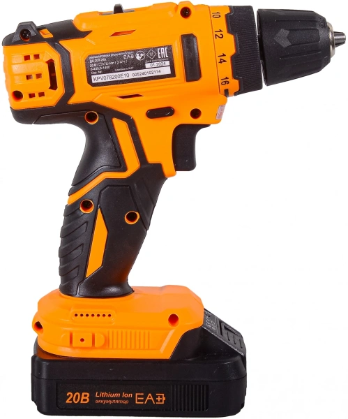 Дрель-шуруповерт Вихрь ДА-20Л-2КА аккум. патрон:быстрозажимной (кейс в комплекте) (72/14/36)