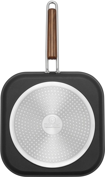 Сковорода-гриль Rondell Fjord RDA-1798 квадратная 26см покрытие: Xylan Plus ручка несъемная (без крышки) черный