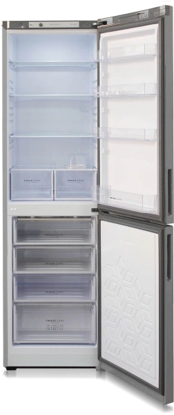 Холодильник Бирюса Б-M6049 2-хкамерн. серебристый металлик (двухкамерный)