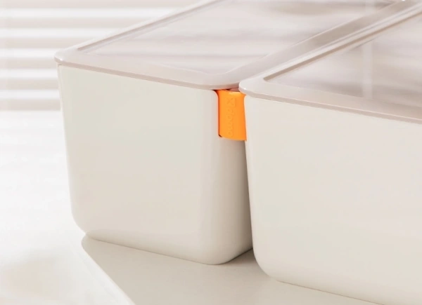 Короб для хранения Deli XDM11green 1отд. 212x212x93.5мм зеленый/серый пластик