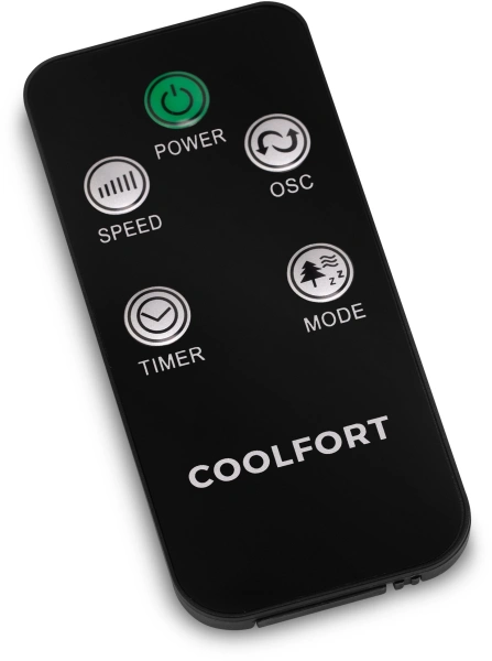 Вентилятор напольный Coolfort CF-2010 45Вт скоростей:3 ПДУ белый