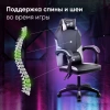 Кресло игровое Оклик Spirit черный/серый ПВХ/полиуретан с подголов. крестов. пластик черный