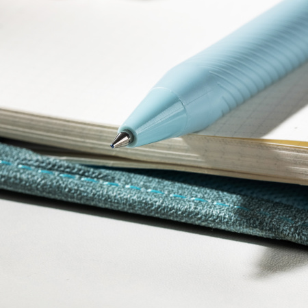 Набор ручек гелев. Deli (EG58-BL-P) авт. корп.ассорти d=0.5мм чернила син. кор.карт. (12шт) резин. м