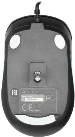 Мышь A4Tech Fstyler FM10 черный/синий оптическая (1600dpi) USB (4but)