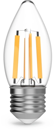 Лампа филам. Gauss Filament 7Вт цок.:E27 свеча 220B св.свеч.бел.теп. (упак.:1шт) (103802107)