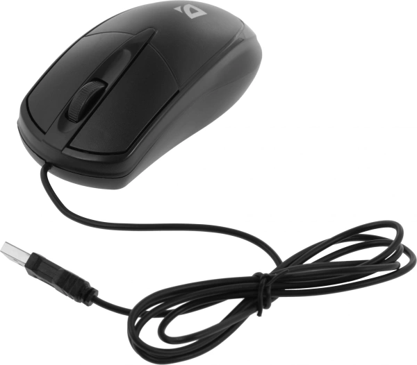 Мышь Defender Trace MB-989 черный оптическая 1000dpi USB 2but (52989)