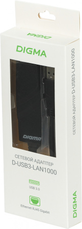 Сетевой адаптер Gigabit Ethernet Digma D-USB3-LAN1000 USB 3.0 (упак.:1шт)