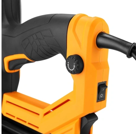 Степлер электрический Deko DKES600 скобы тип 18Ga: 15-25мм гвозди тип 300: 15-32мм