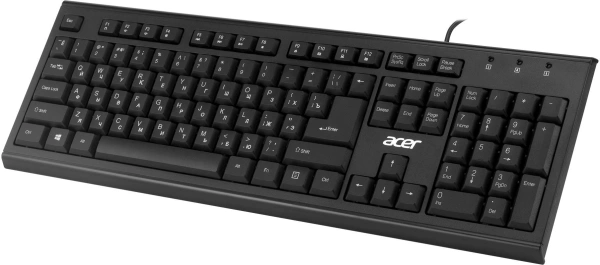 Клавиатура Acer OKW120 черный USB (ZL.KBDEE.006)