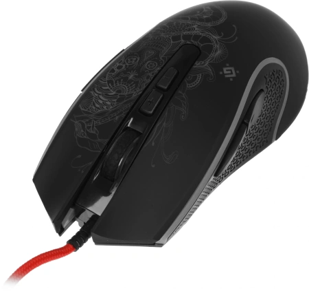 Мышь Defender Venom GM-640L черный оптическая 7200dpi USB 7but (52640)