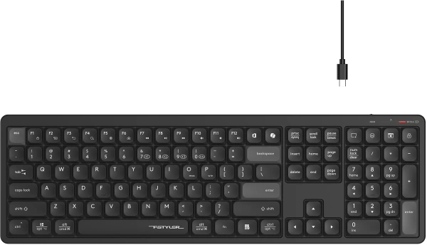 Клавиатура A4Tech Fstyler FBX55C черный USB беспроводная BT/Radio slim Multimedia (FBX55C)