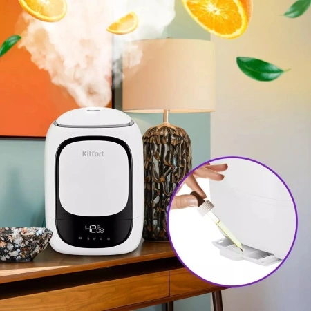 Увлажнитель воздуха Kitfort КТ-2878 25Вт (ультразвуковой) белый