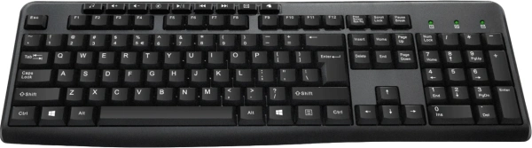 Клавиатура Оклик 305M черный USB Multimedia (1659987)