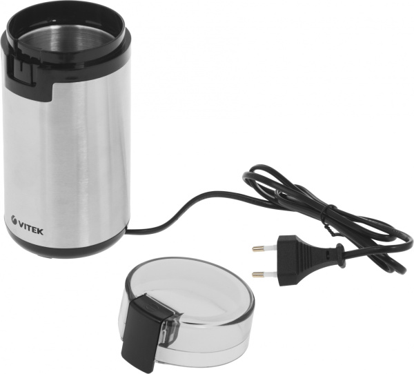 Кофемолка Vitek VT-8370 300Вт сист.помол.:ротац.нож вместим.:80гр белый