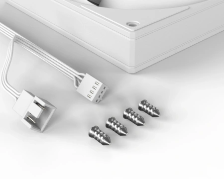 Вентилятор для корпуса ID-Cooling AS-140-W Duet 140х140x25 белый 4-pin 24.9дБ (упак.:2шт) Ret