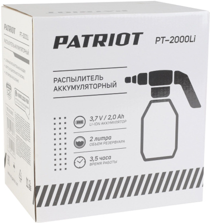 Опрыскиватель Patriot PT-2000Li аккум. 2л оранжевый/черный (755302605)