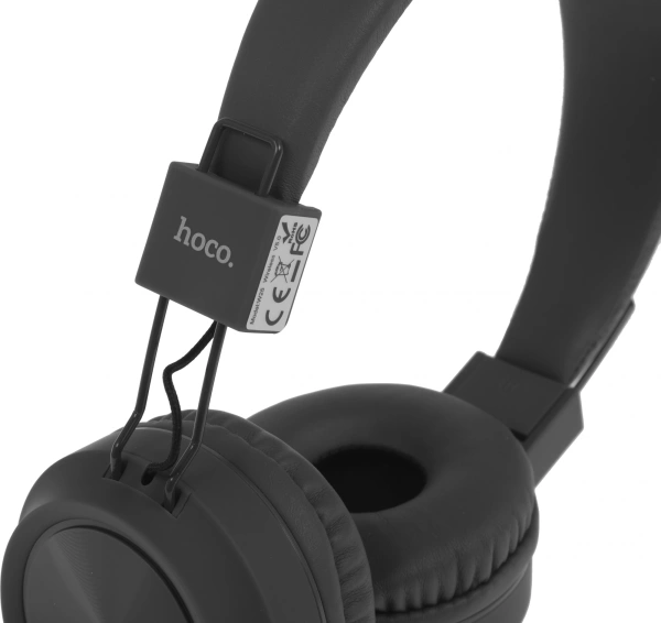 Гарнитура накладные Hoco Promise W25 1.2м серый беспроводные bluetooth