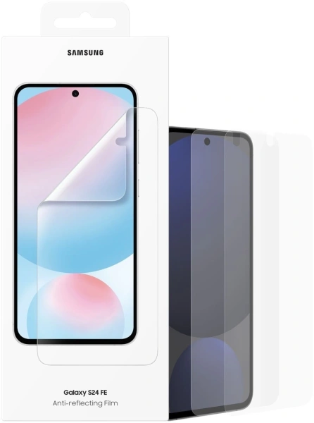 Защитная пленка для экрана Samsung прозрачный для Samsung Galaxy S24 FE прозрачная 2шт. (EF-US721CTEGRU)