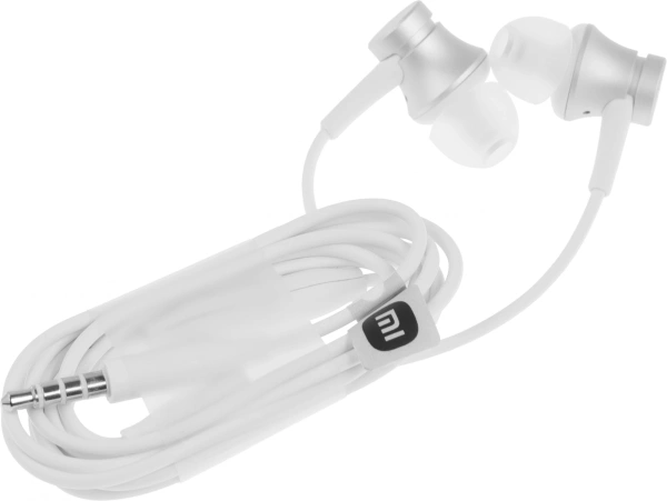 Гарнитура внутриканальные Xiaomi Mi In-Ear Basic 1.25м серебристый проводные в ушной раковине (ZBW4355TY/HSEJ03JY)