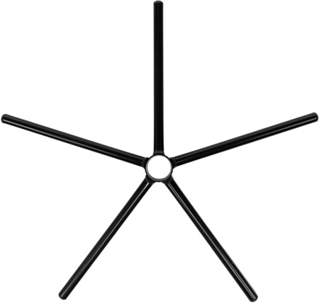 Крестовина Бюрократ Fingal CROSS/FINGAL черный для офис.кресла 650мм металл сборная 5-лучевая