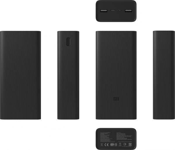 Мобильный аккумулятор Xiaomi BHR9126GL 30000mAh 18W 2.6A 2xUSB-A/USB-C черный