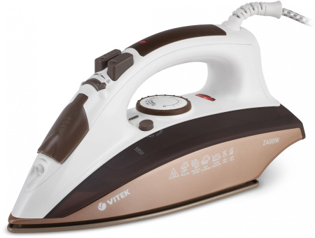 Утюг Vitek 1209-VT-03 2400Вт коричневый/белый