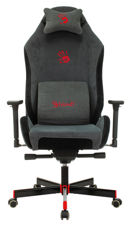 Кресло игровое A4Tech Bloody GC-420 серый крестов. металл