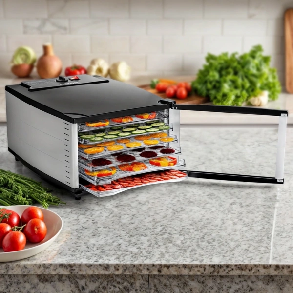 Сушка для фруктов и овощей Kitfort КТ-1969 18под. 800Вт черный