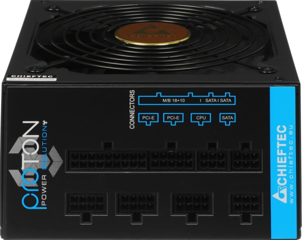 Блок питания Chieftec ATX 750W Proton BDF-750C 80+ bronze (24+4+4pin) APFC 140mm fan 6xSATA Cab Manag RTL