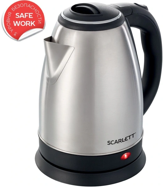 Чайник электрический Scarlett SC-EK21S26 1.8л. 1800Вт серебристый (корпус: нержавеющая сталь)