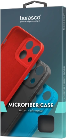 Чехол (клип-кейс) BoraSCO для Apple iPhone 16 Pro Microfiber Case черный (73691)