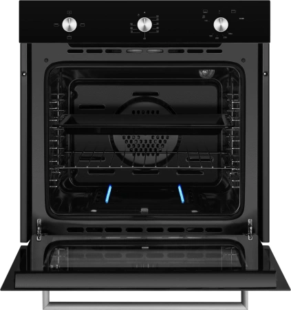 Духовой шкаф Газовый Weissgauff WGO 706 черное стекло