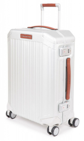 Чемодан Piquadro ALU (BV4425ALU/GRCU) 40x54x20см 37л. 4.3кг. алюминий/кожа серый