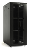 Шкаф серверный Hyperline (TTB-4781-DD-RAL9004) напольный 47U 800x1000мм пер.дв.перфор. задн.дв.перфор. 2 бок.пан. направл.под закл.гайки 800кг черный 910мм 2277мм IP20 сталь