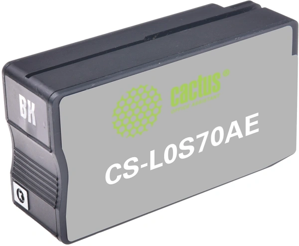 Картридж струйный Cactus CS-L0S70AE №953XL черный (58мл) для HP OJ Pro 7740/8210/8218/8710/8715