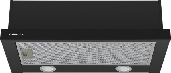 Вытяжка встраиваемая Maunfeld VS Light 50 черный управление: кулисные переключатели (1 мотор)