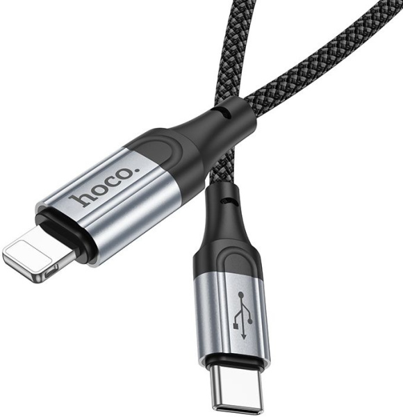 Кабель Hoco X102 Fresh iP USB-C-Lightning (m) 1м черный коробка