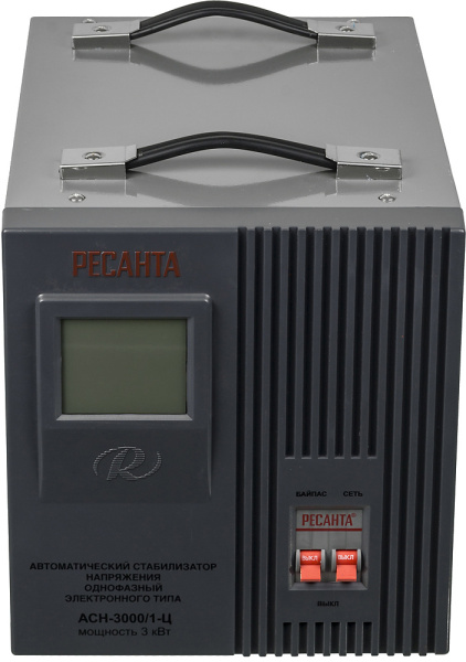 Стабилизатор напряжения Ресанта ACH-3000/1-Ц однофазный серый (63/6/5)