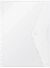 Конверт на кнопке Бюрократ -PK880CLEAR/1 A4 с перфорац. по длинной стороне пластик 0.18мм прозрачный