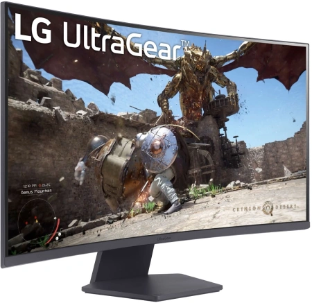 Монитор LG 31.5" UltraGear 32GS60QC-B черный VA LED 16:9 HDMI матовая 3000:1 300cd 178гр/178гр 2560x1440 180Hz FreeSync DP WQ 7.2кг