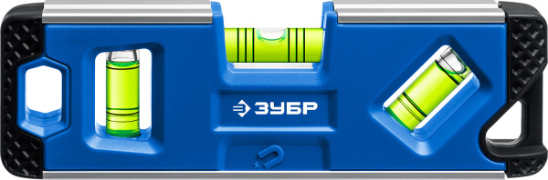 Уровень Зубр Профессионал 34552 пузырьковый 3глаз. магнит. синий/черный