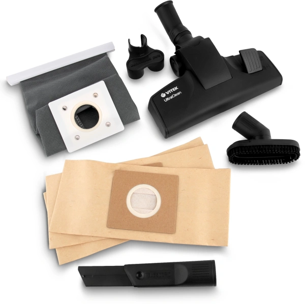 Пылесос Vitek VT-1898 1400Вт черный (в компл.:3мешка)