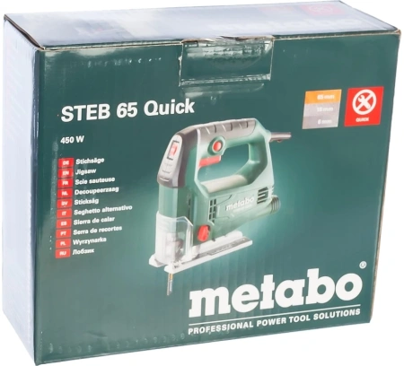 Лобзик Metabo Steb 65 Quick 450Вт 3000ходов/мин от электросети