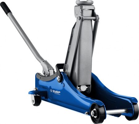 Домкрат Зубр Профессионал T55 подкатной гидравлический синий (43058-2)