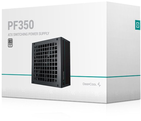 Блок питания Deepcool ATX 350W PF350 80 PLUS WHITE (24+4+4pin) APFC 120mm fan 6xSATA RTL