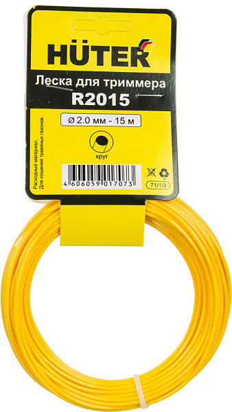 Леска для садовых триммеров Huter R2015 d=2мм L=15м для Huter GET-1200SL (71/1/9)