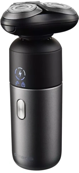 Бритва сетчатая Polaris PMR 0714RC питан.:элек.сеть/аккум. черный/серебристый