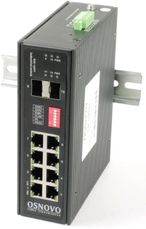 Коммутатор Osnovo SW-70802/I 2SFP неуправляемый