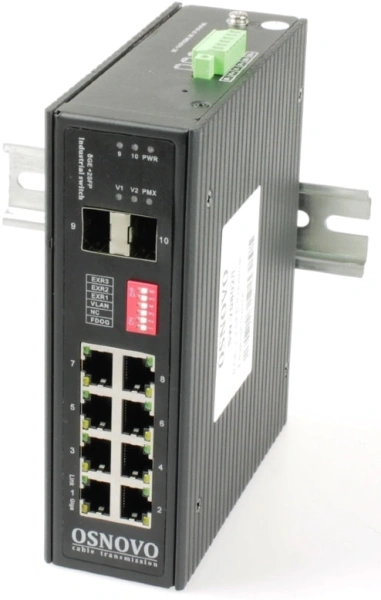 Коммутатор Osnovo SW-70802/I 2SFP неуправляемый